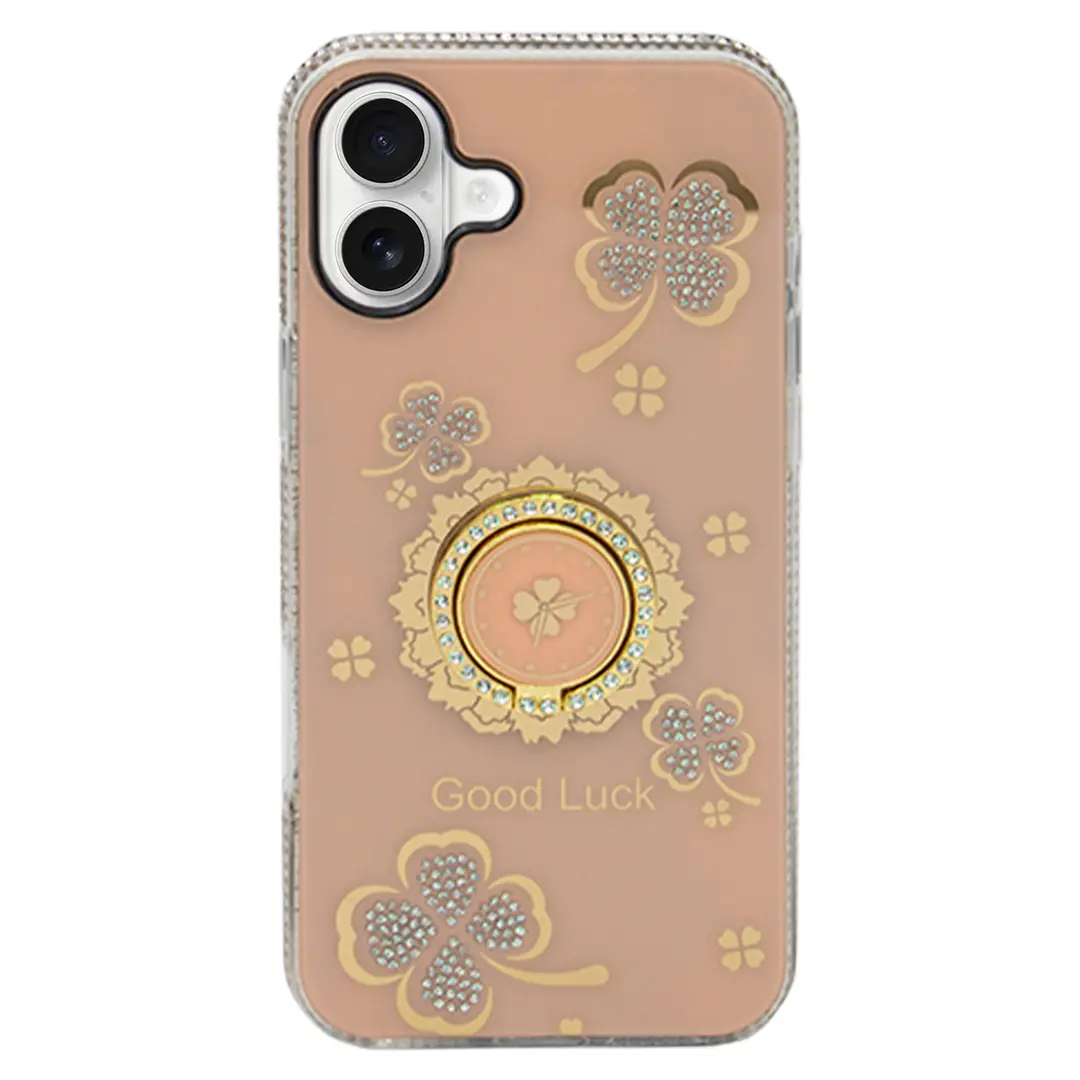 iPhone 16 Bling Diamond Lucky Case Gold